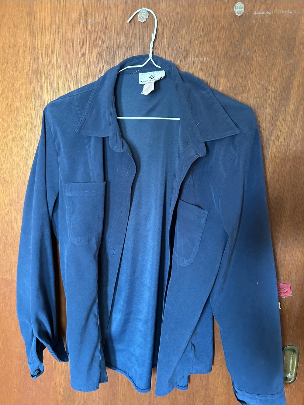 Women's Navy Open-Front Jacket - Unbranded